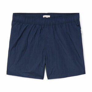 NWT Onia Men's Deep Navy Blue Nylon Crinkle Multifunctional Shorts size M $145